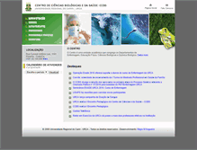Tablet Screenshot of ccbs.urca.br